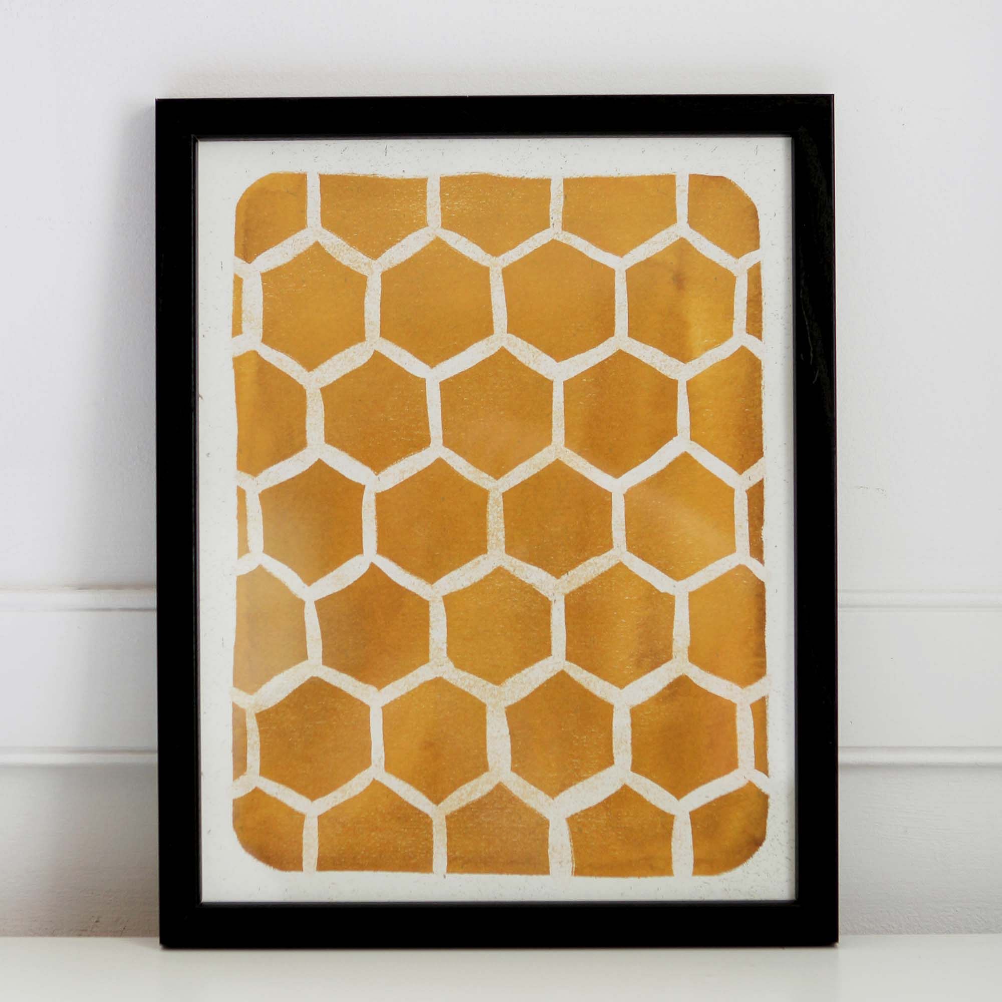 Pauline Stanley Studio Wall Art - Honeycomb Pattern | West Elm