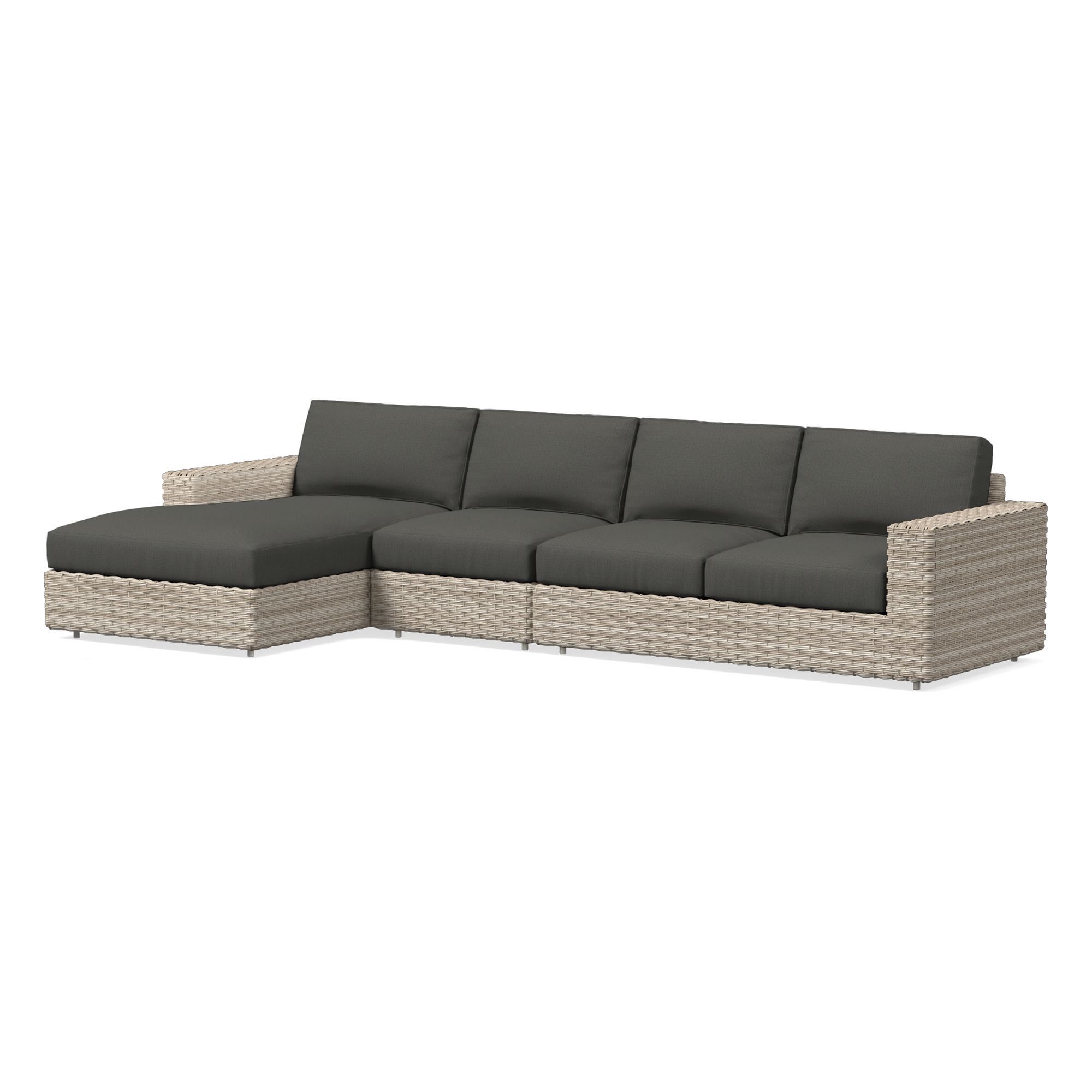 Urban Outdoor 3-Piece Chaise Sectional Cushion Covers | West Elm