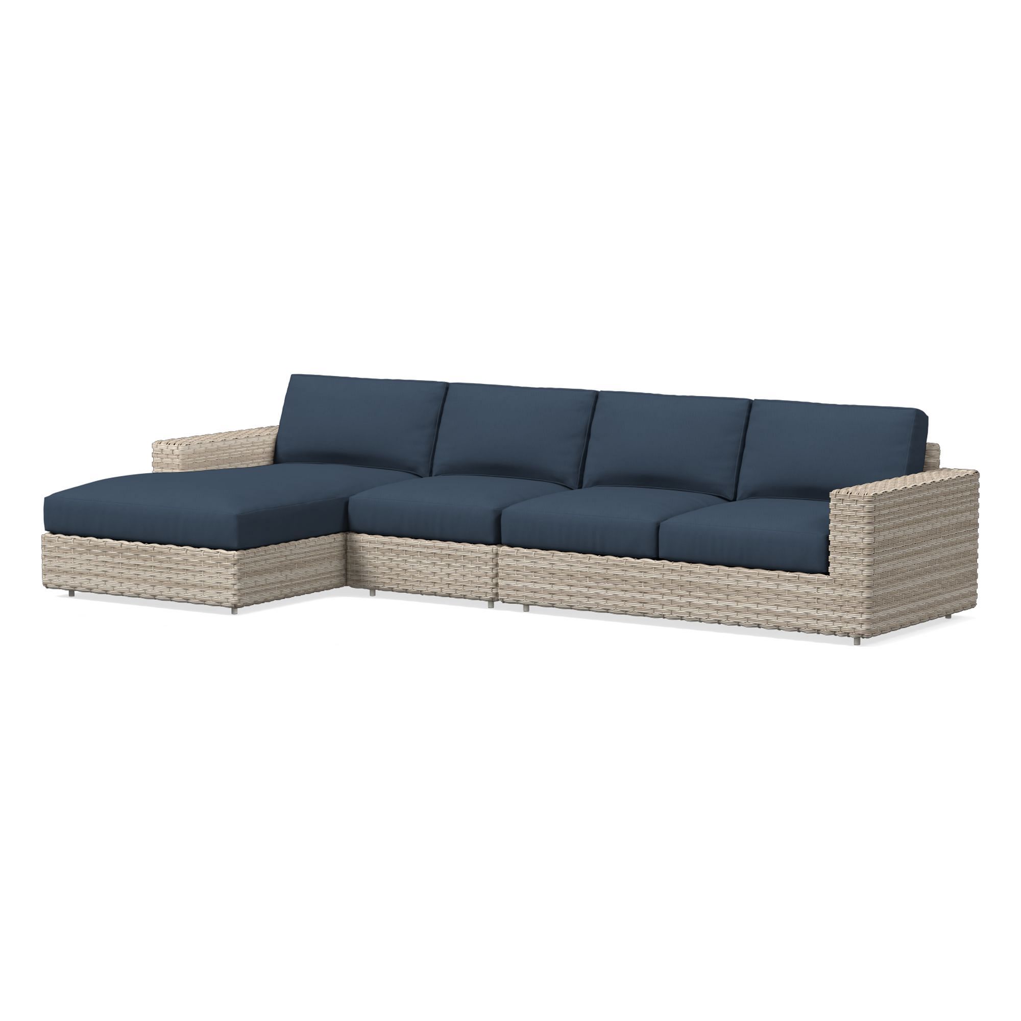 Urban Outdoor 3-Piece Chaise Sectional Cushion Covers | West Elm