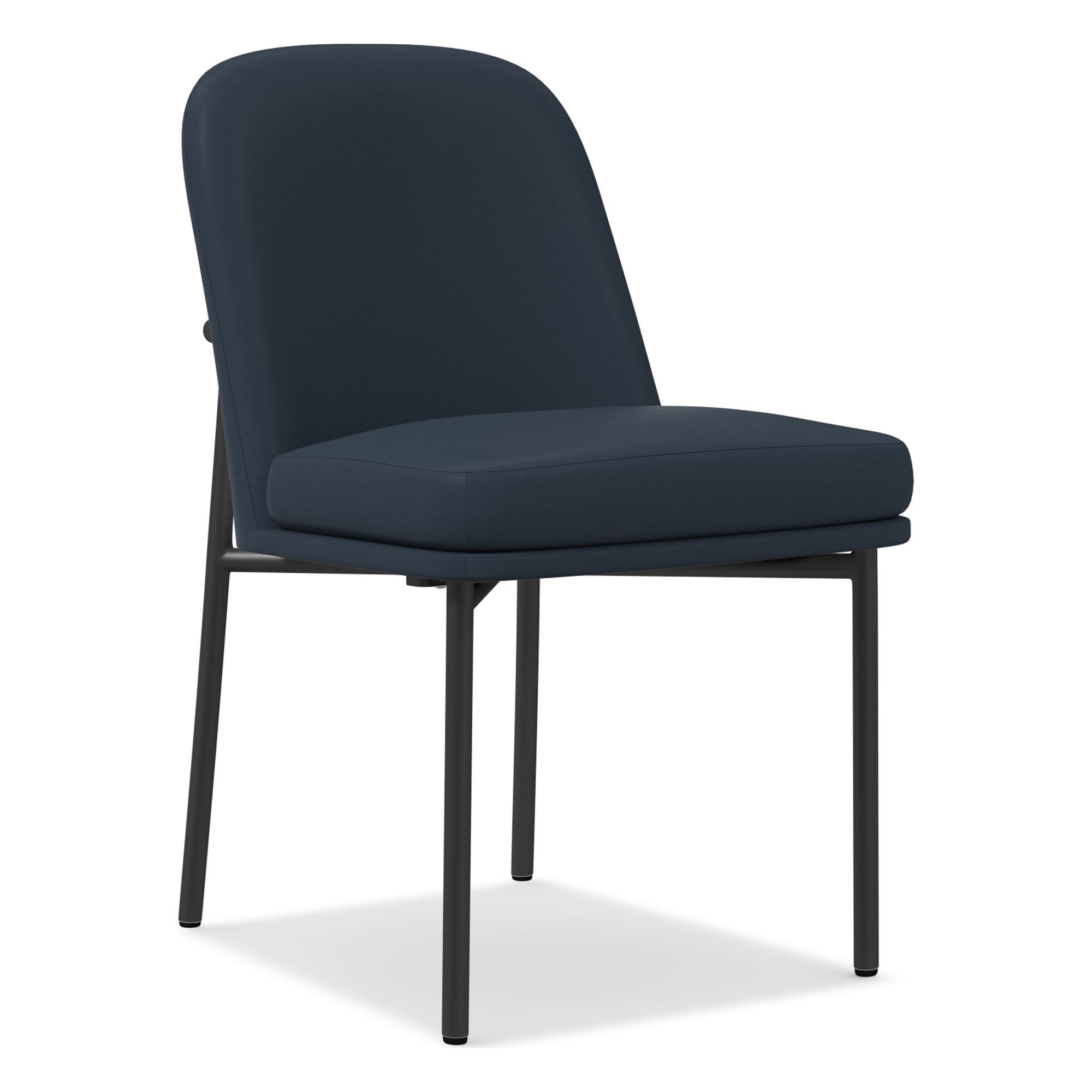 Jack Metal Frame Leather Dining Chair | West Elm