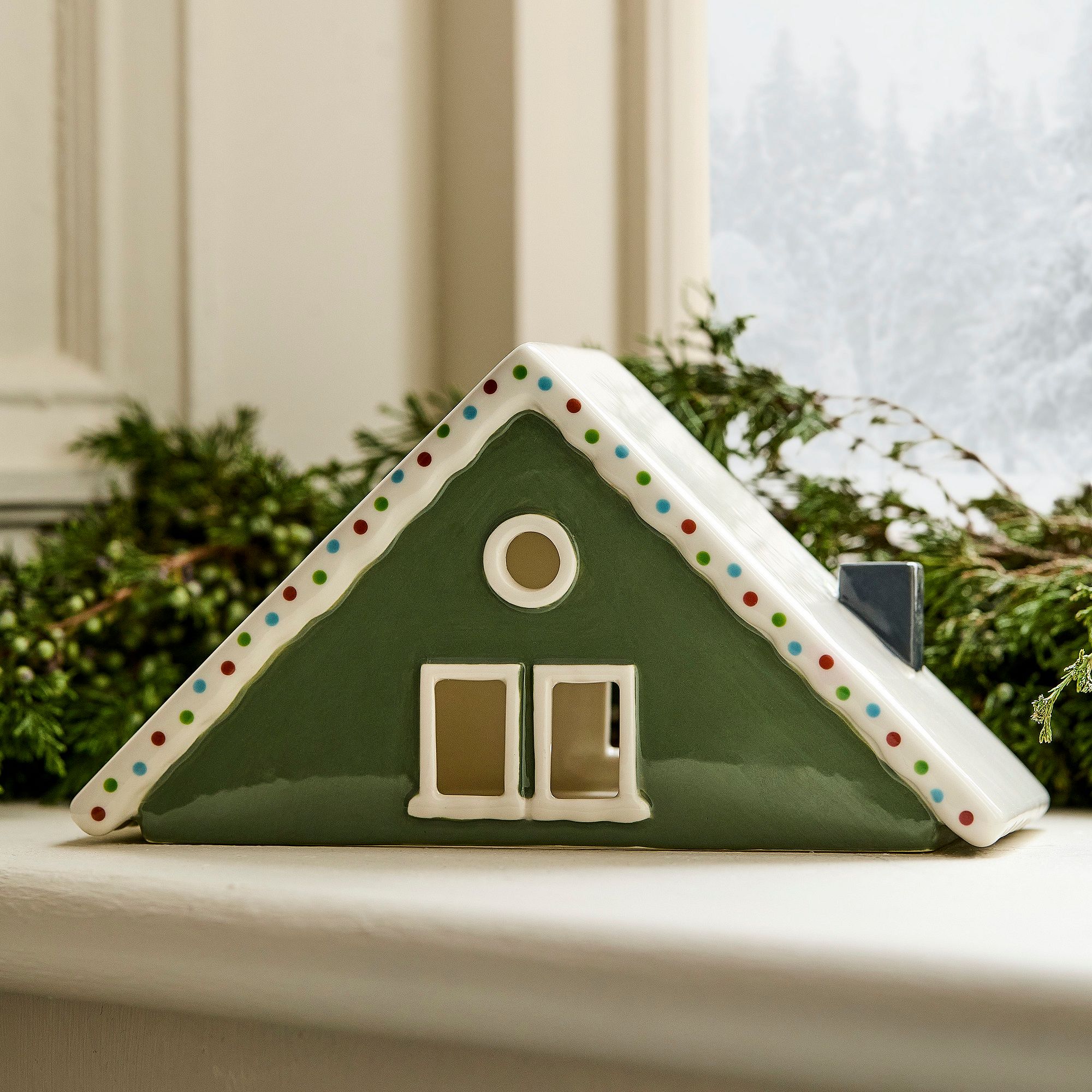 Painted Ceramic Lodge House Objects | West Elm