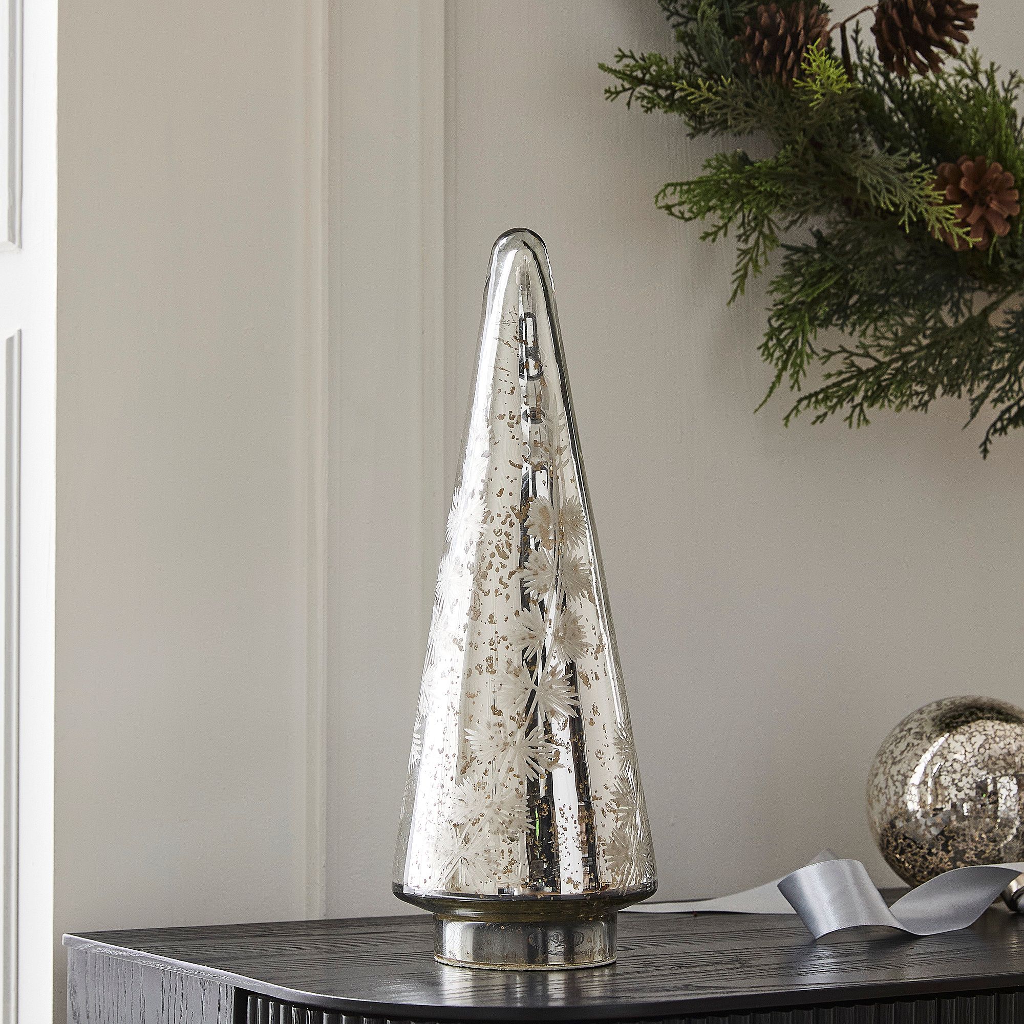 Light-Up Mercury Shadow Tabletop Trees | West Elm