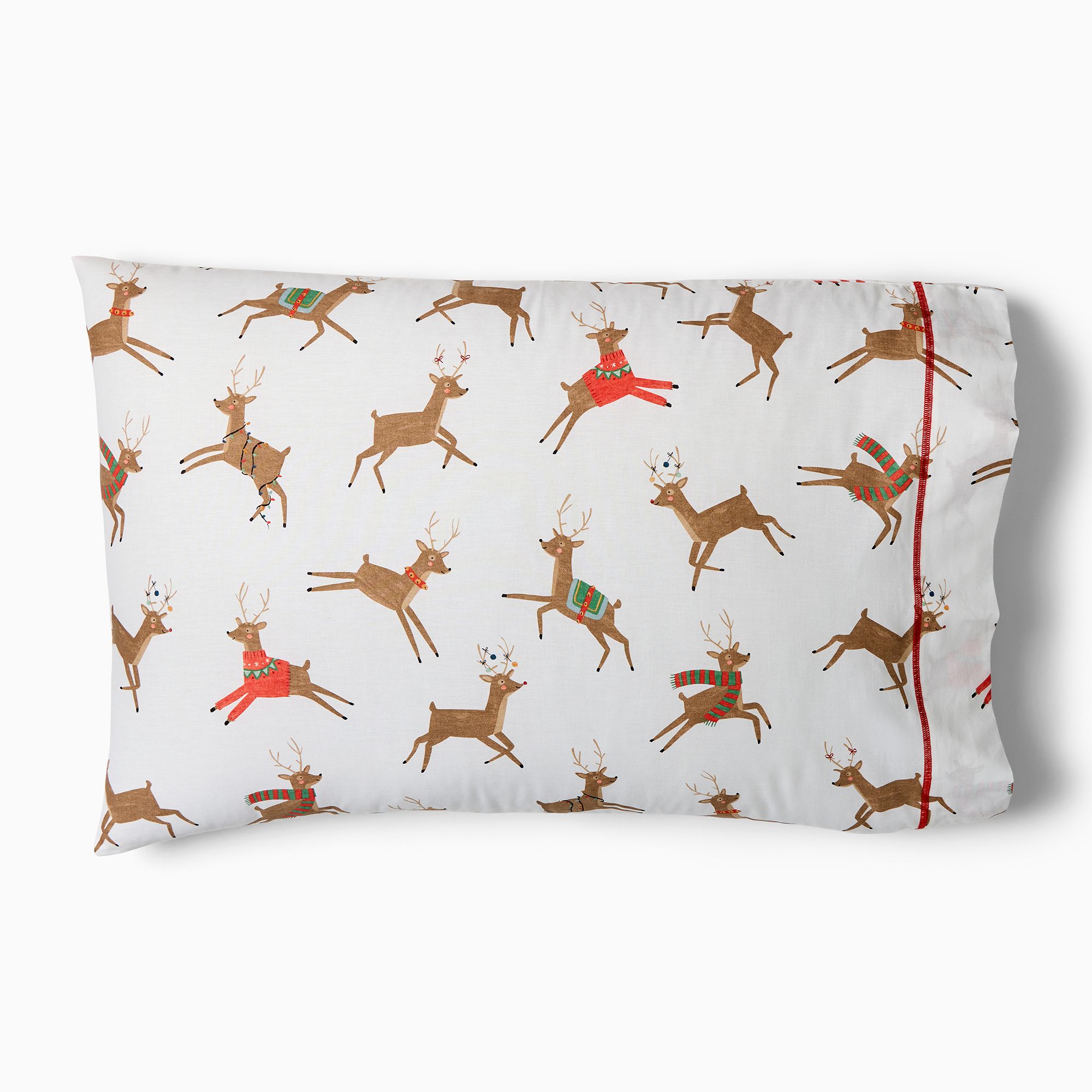 Reindeer Friends Pillowcase Set | West Elm