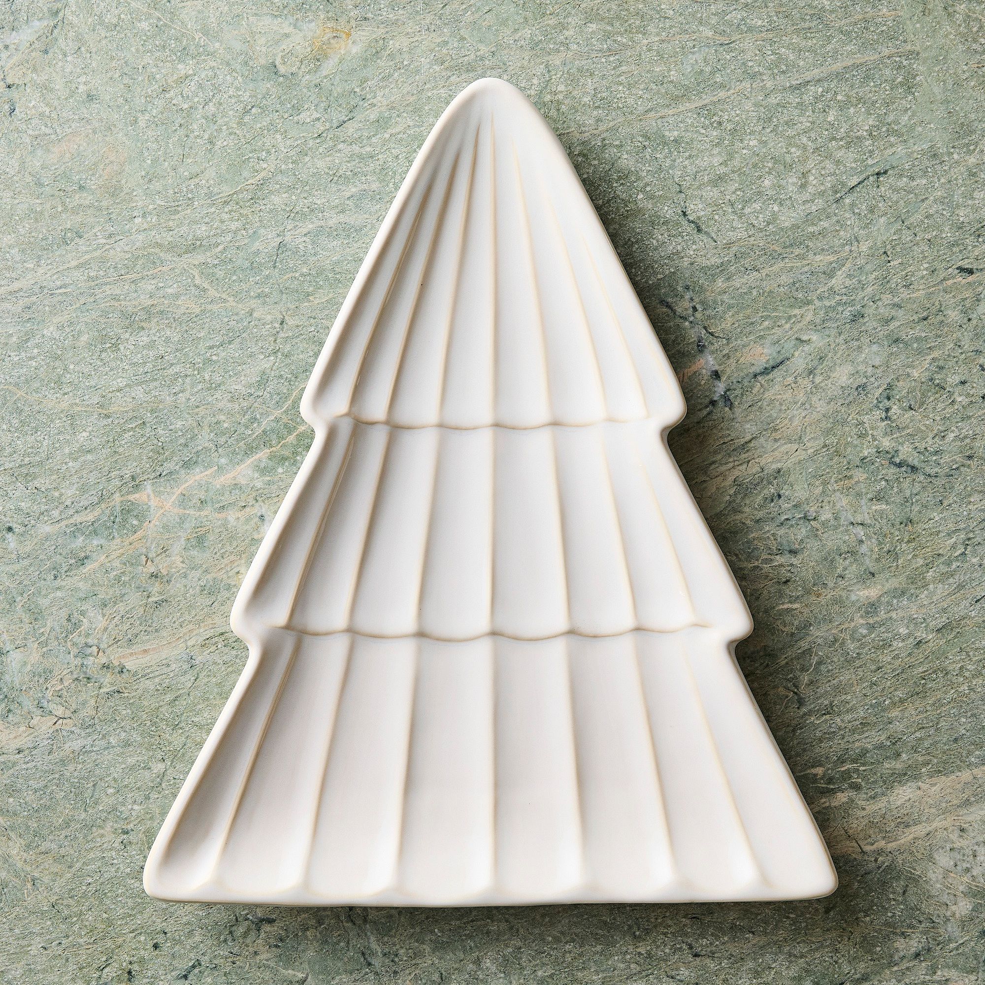 Textured Stoneware Tree Serving Platter | West Elm