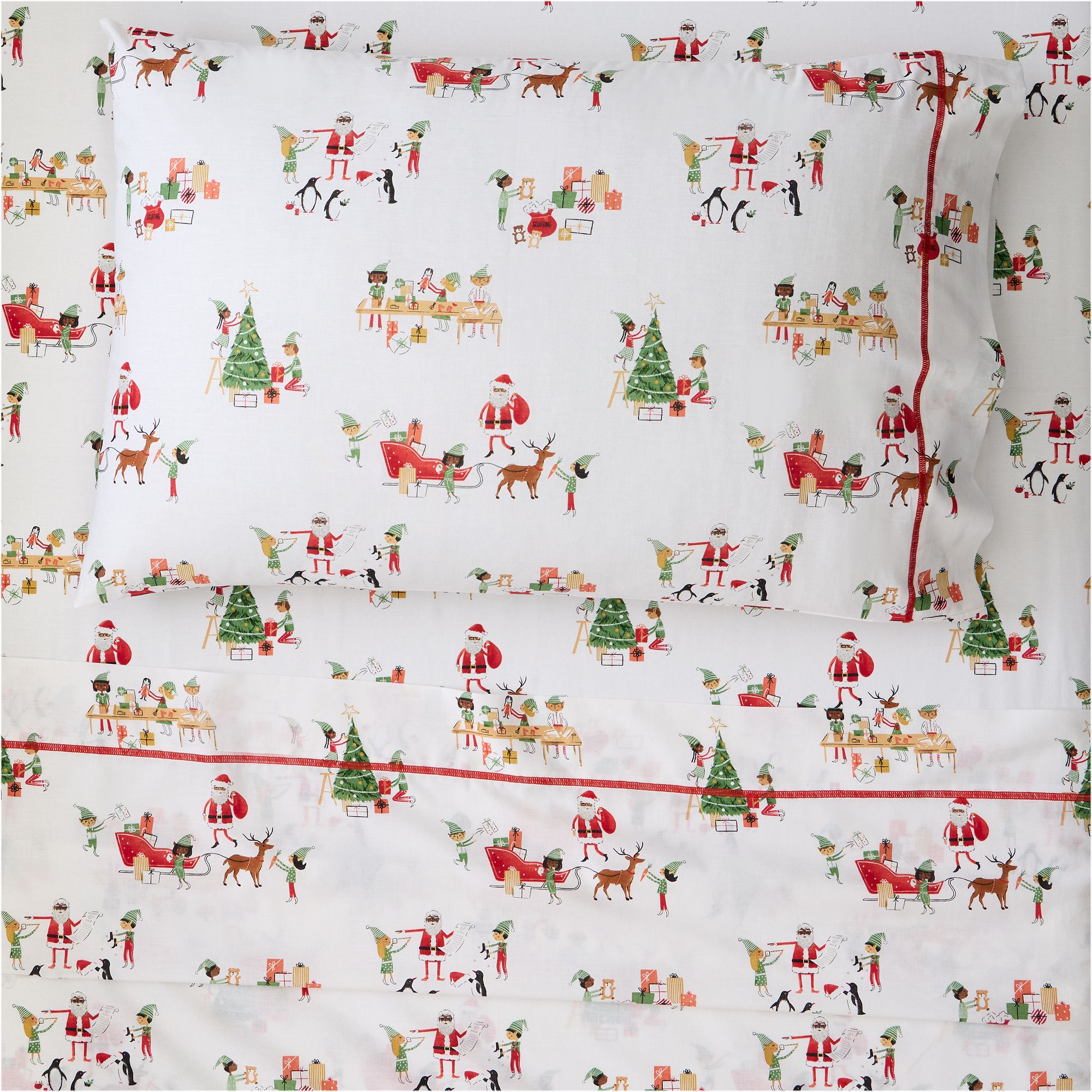 Santa's Workshop Sheet Set | West Elm