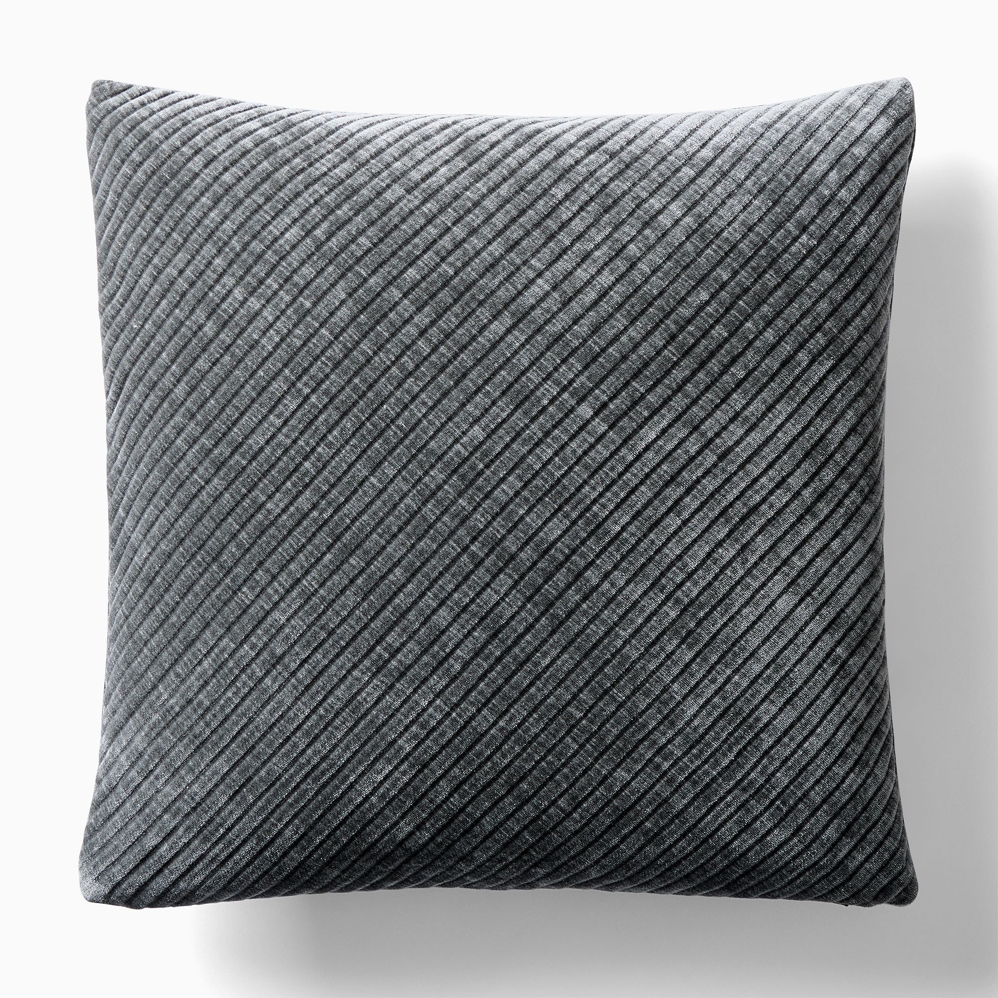 Corded Bias Velvet Pillow Cover | West Elm