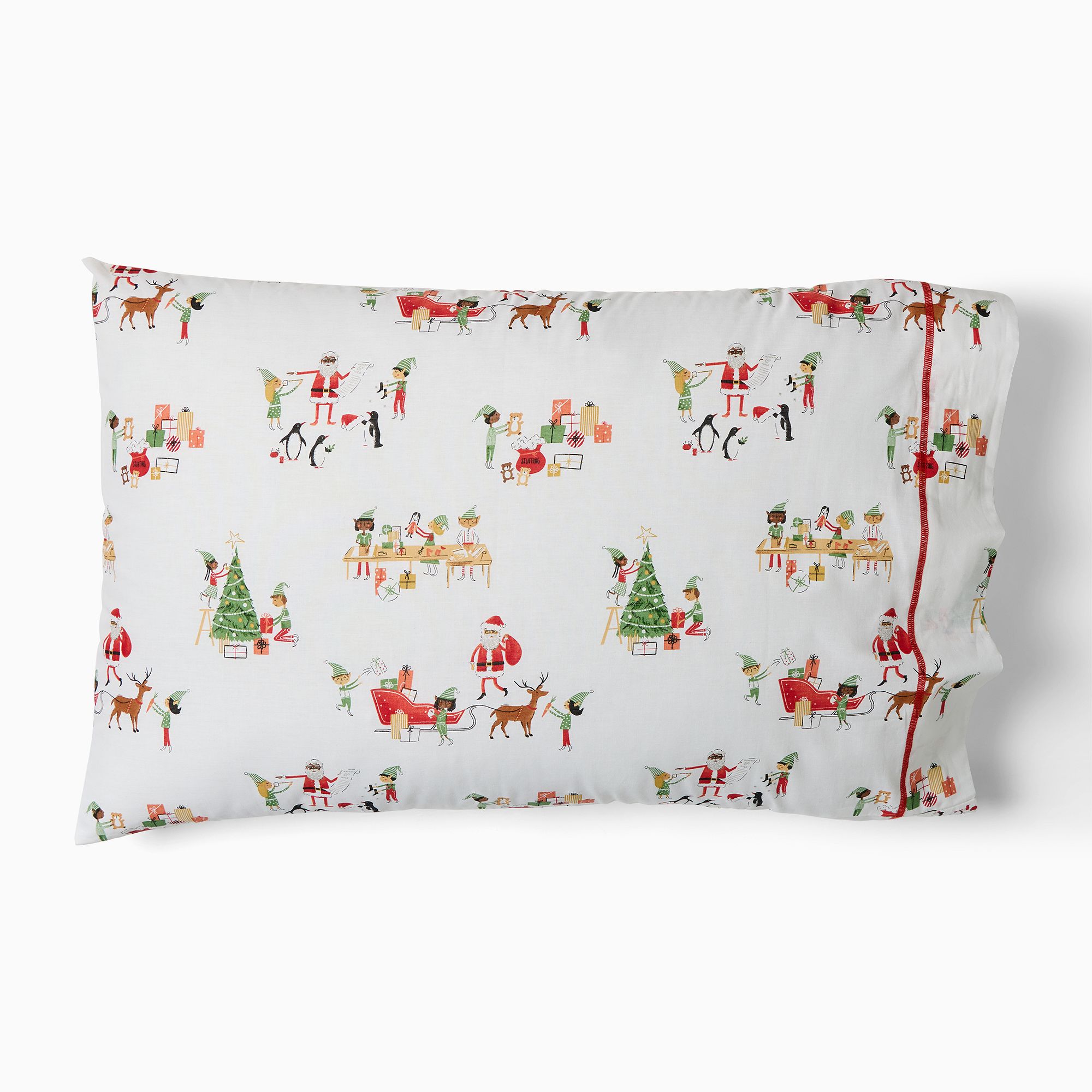 Santa's Workshop Pillowcase Set | West Elm