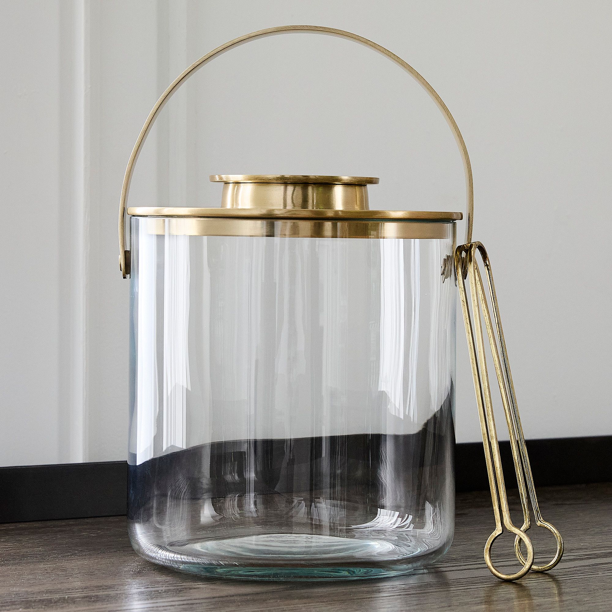 Archer Barware Ice Bucket w/ Tongs | West Elm