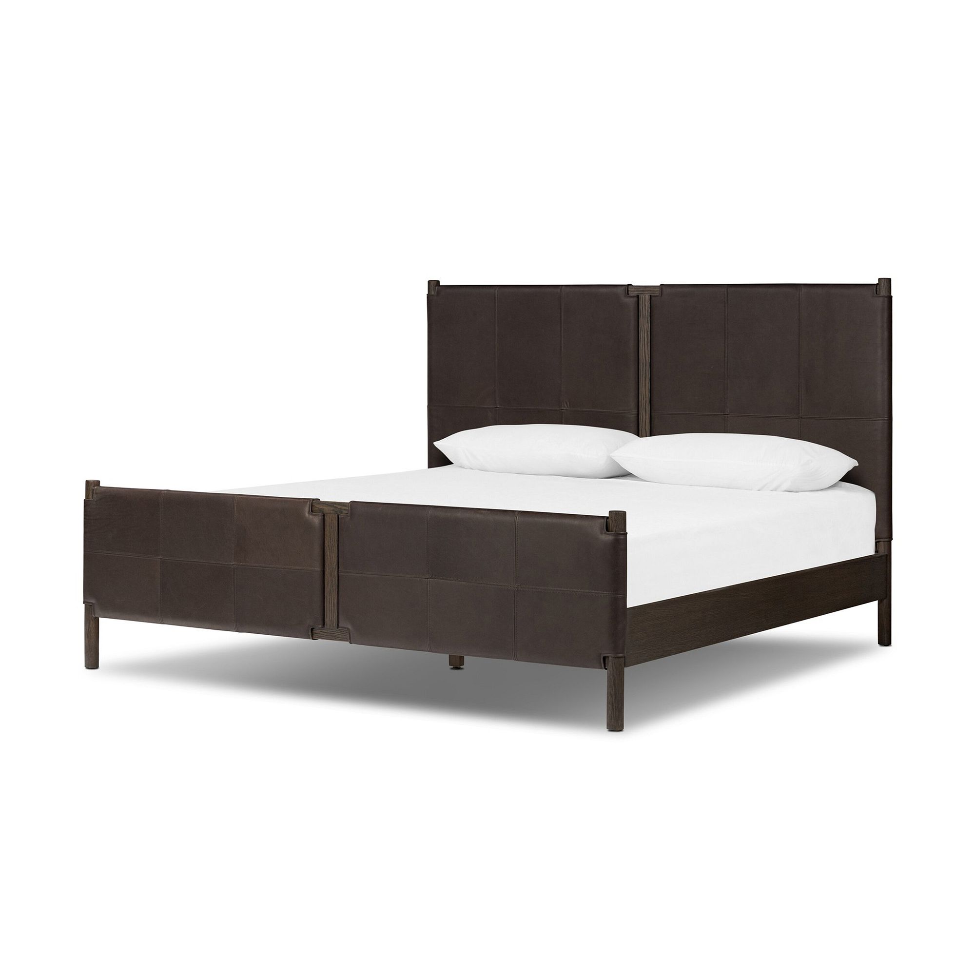 Sackett Leather Bed | West Elm