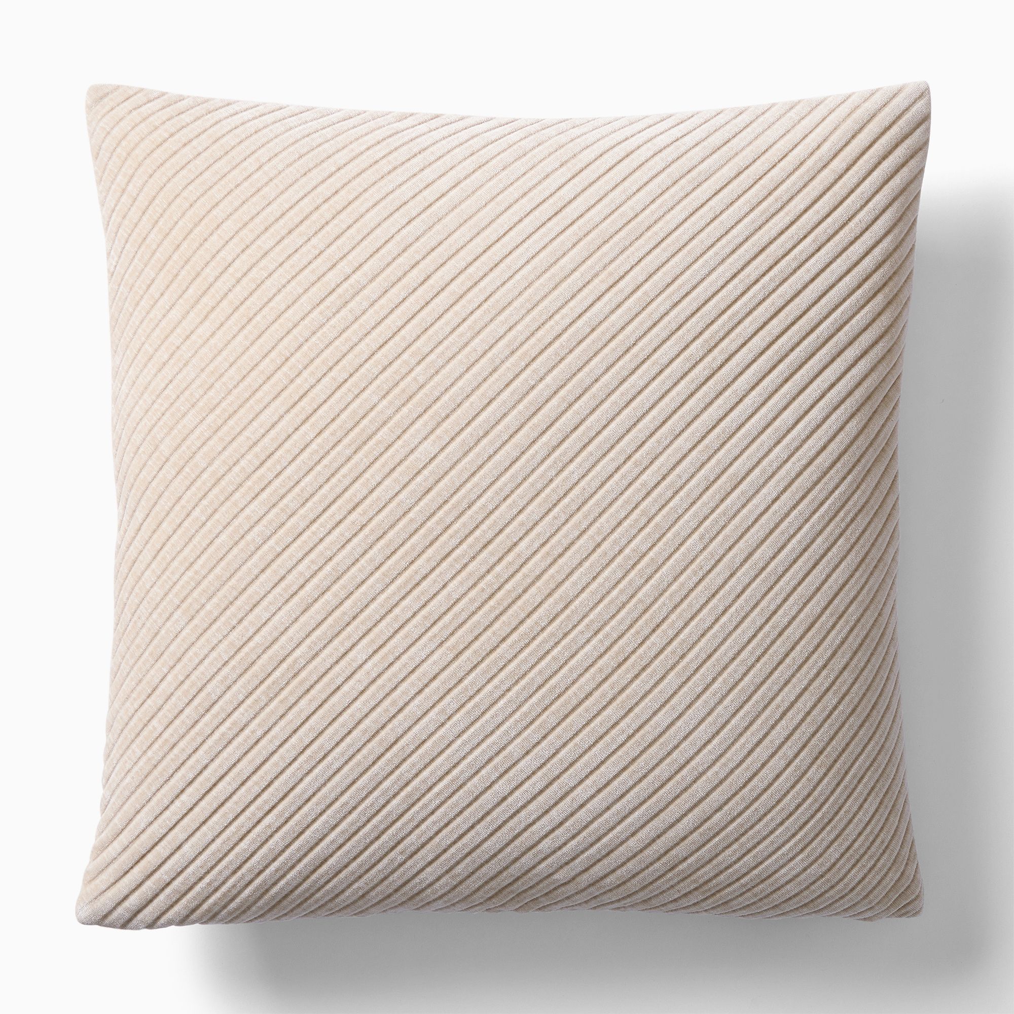 Corded Bias Velvet Pillow Cover | West Elm