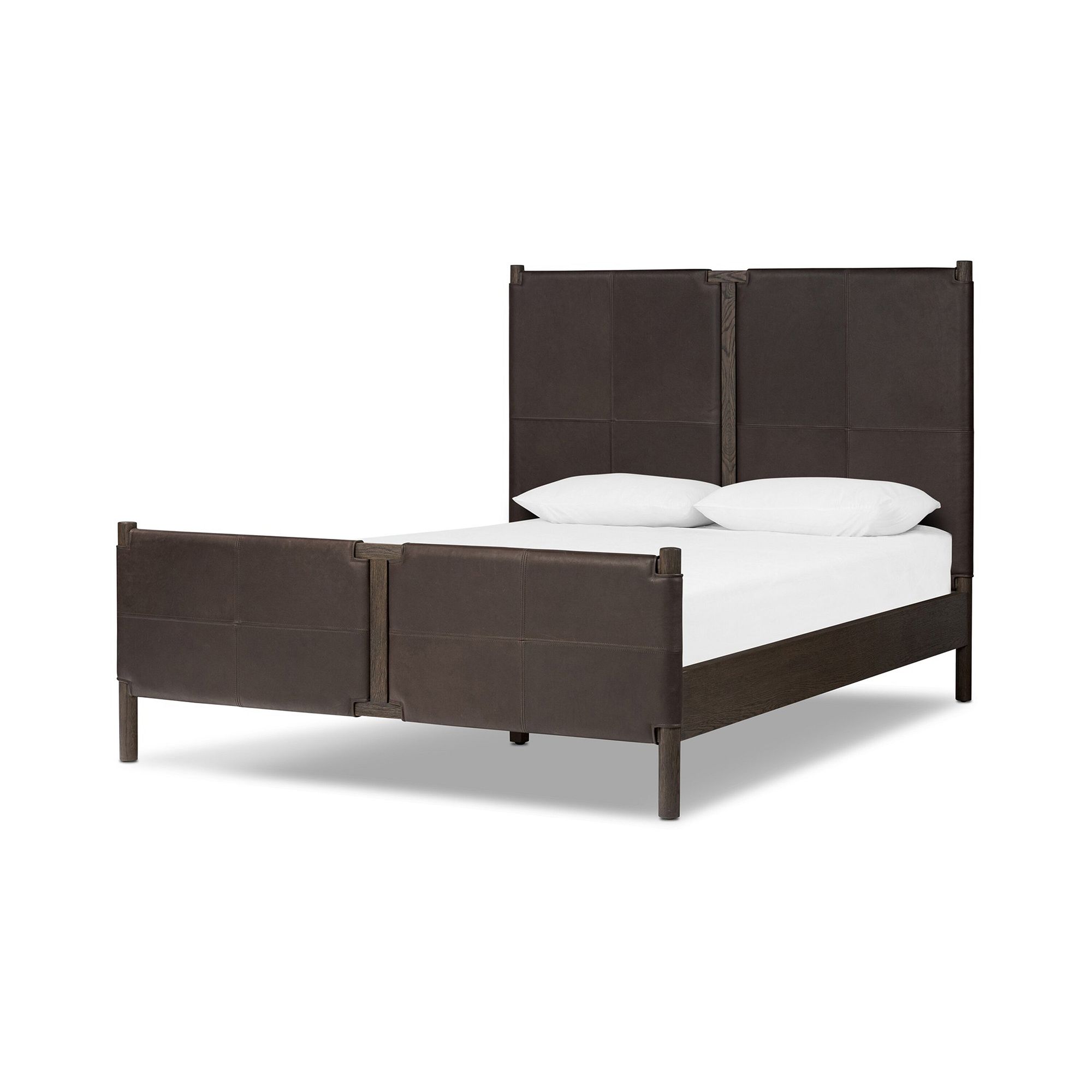 Sackett Leather Bed | West Elm