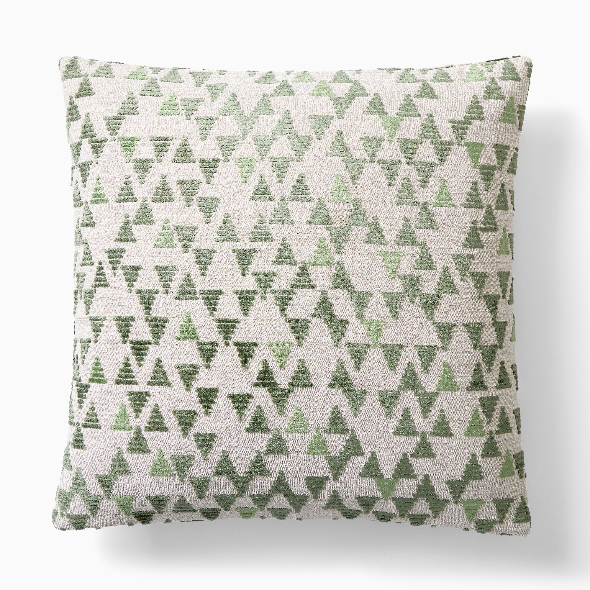 Cut Velvet Trees Pillow Cover | West Elm