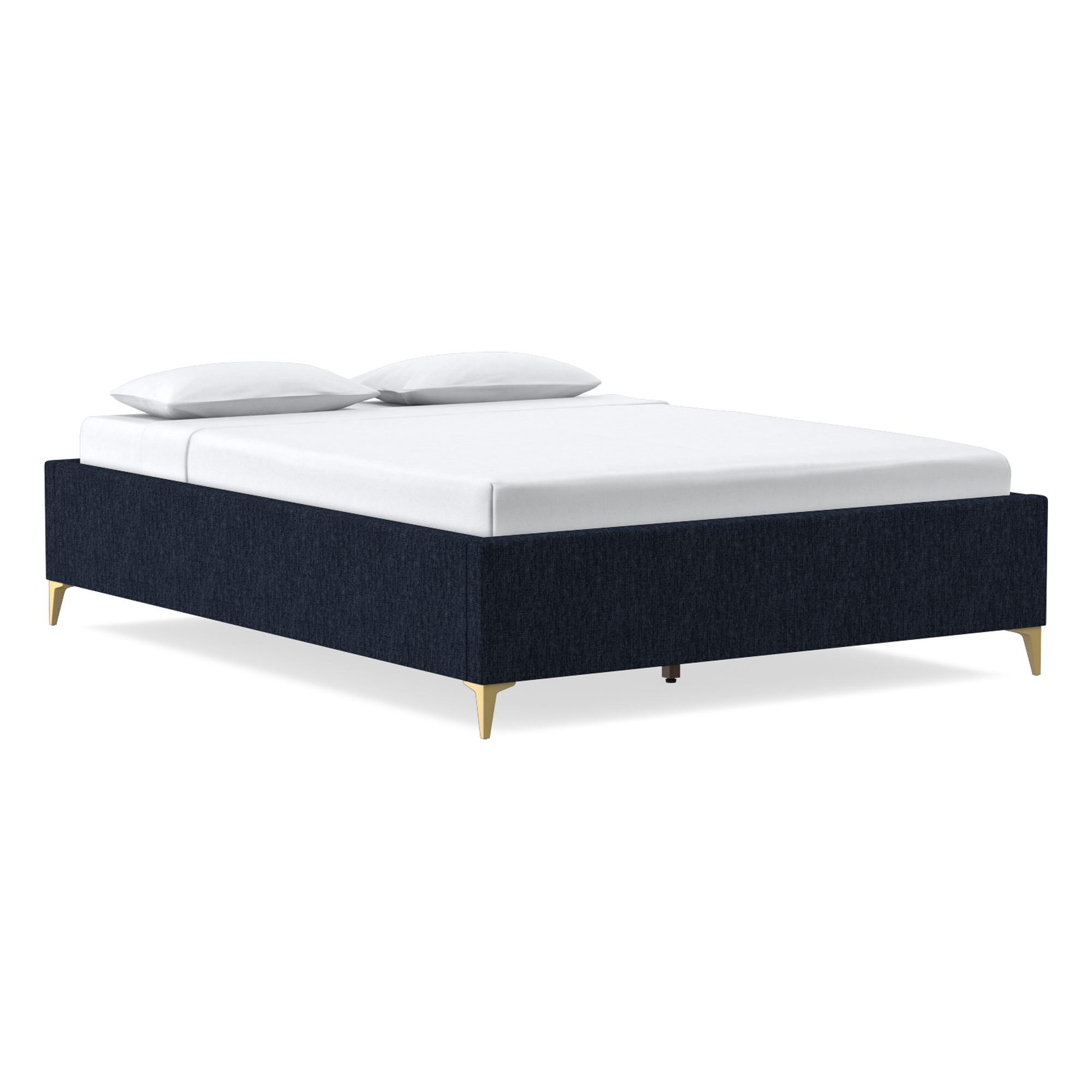 Upholstered Low Profile Bed Frame | West Elm