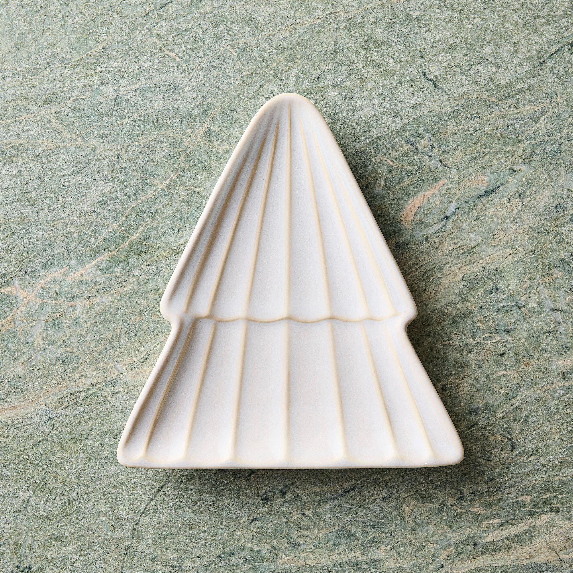 Textured Stoneware Tree Appetizer Plate Sets | West Elm