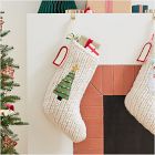 Chunky Knit Sweater Stocking - Christmas Tree