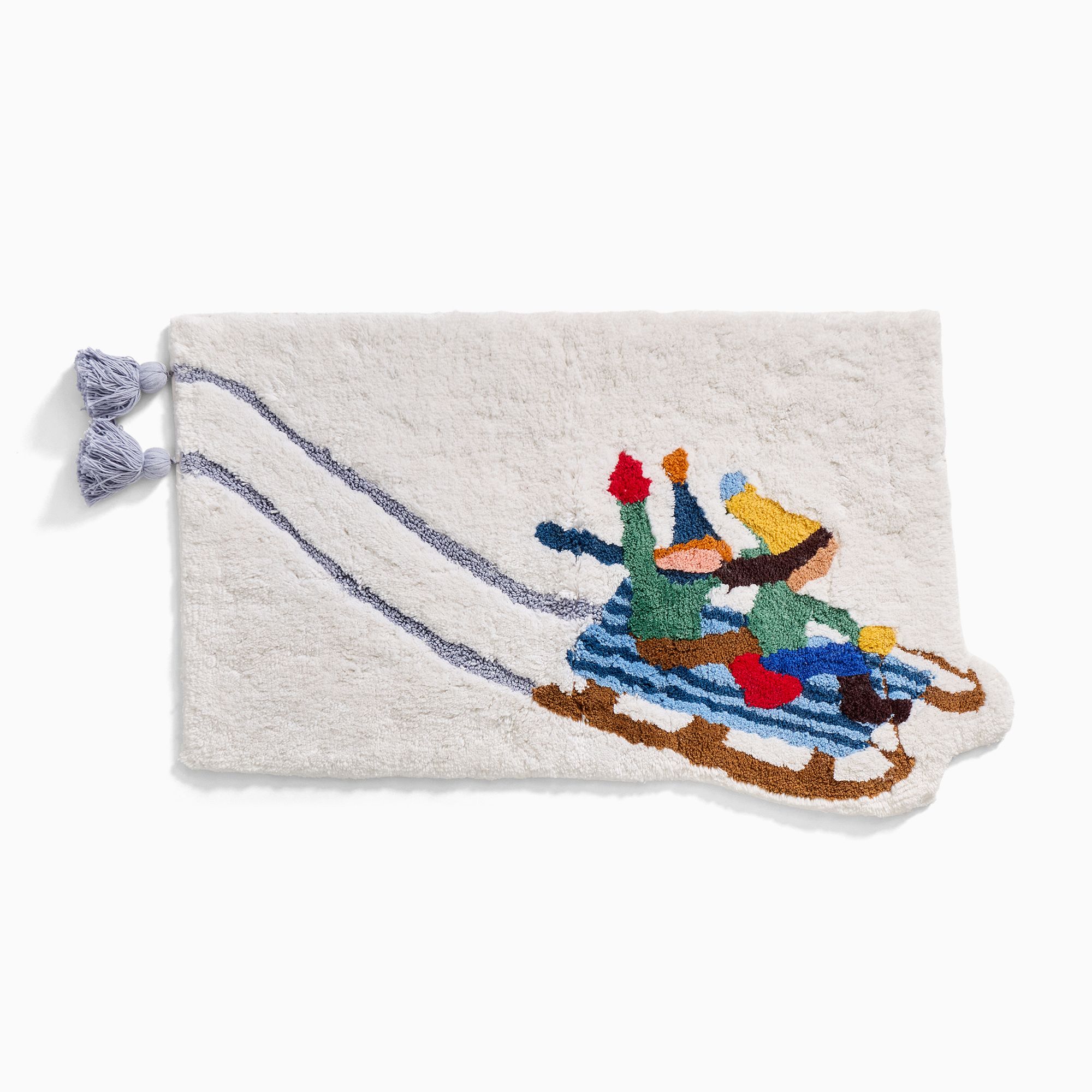 Holiday Sledding Bath Mat | West Elm