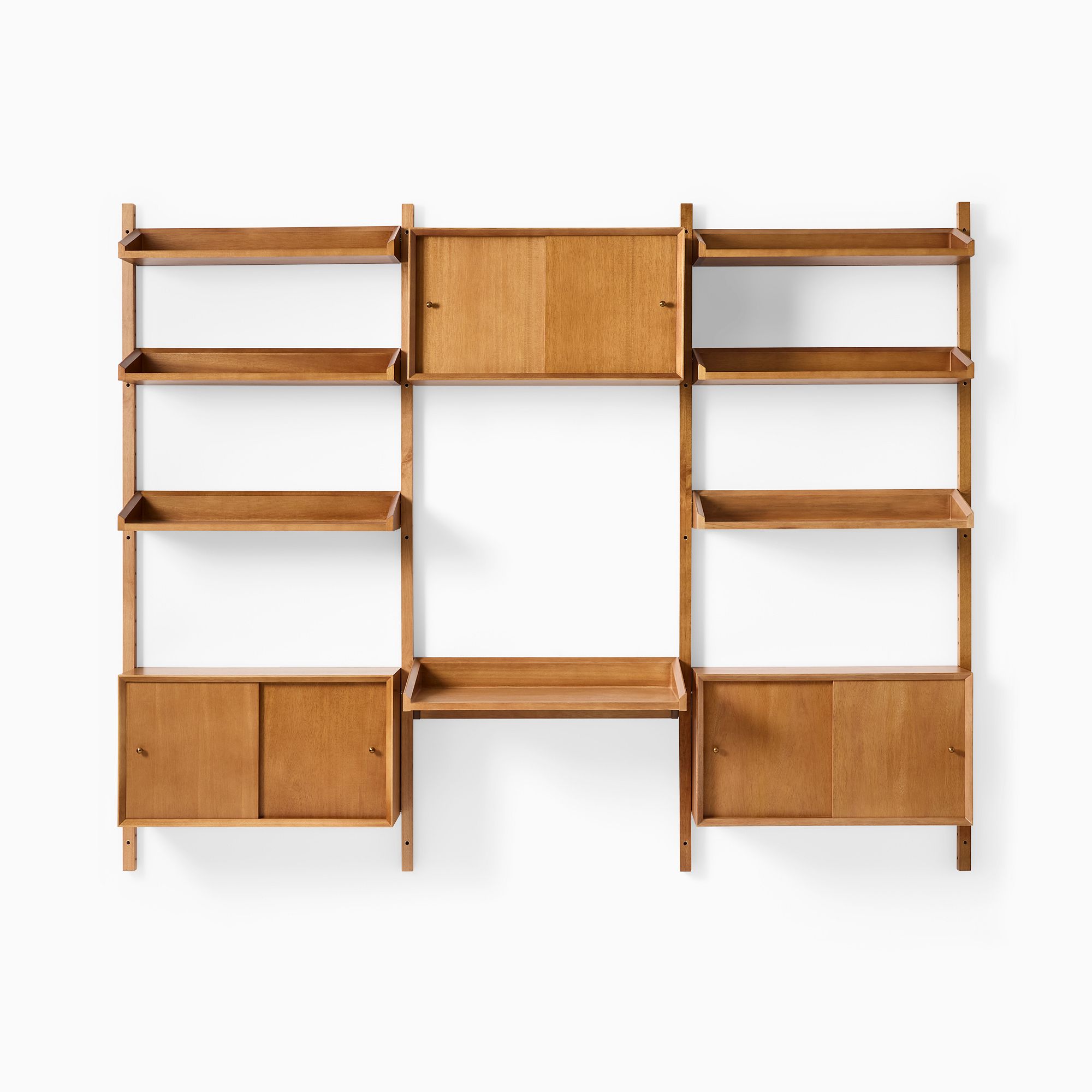 Mid-Century Modular Storage Wall Desk | West Elm