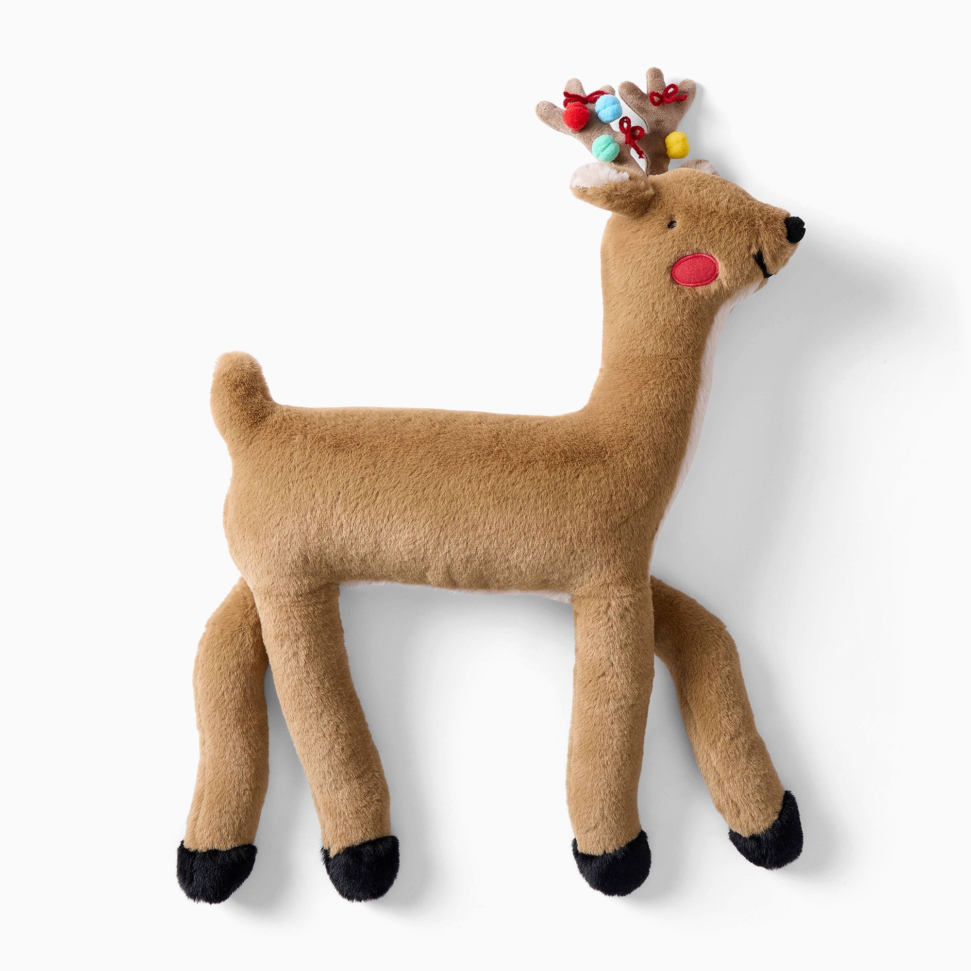 Light-Up Reindeer Pillow | West Elm