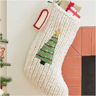 Chunky Knit Sweater Stocking - Christmas Tree