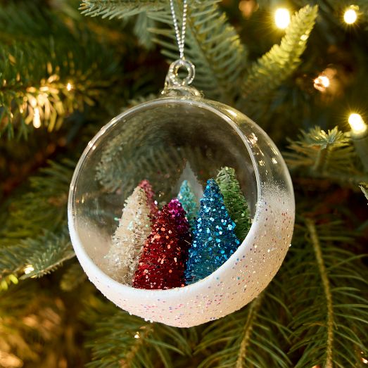 Forest In Glass Ball Ornament West Elm