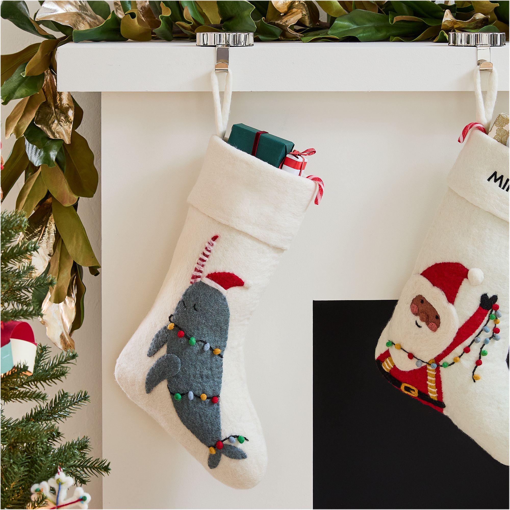 Felt Narwhal Stocking | West Elm