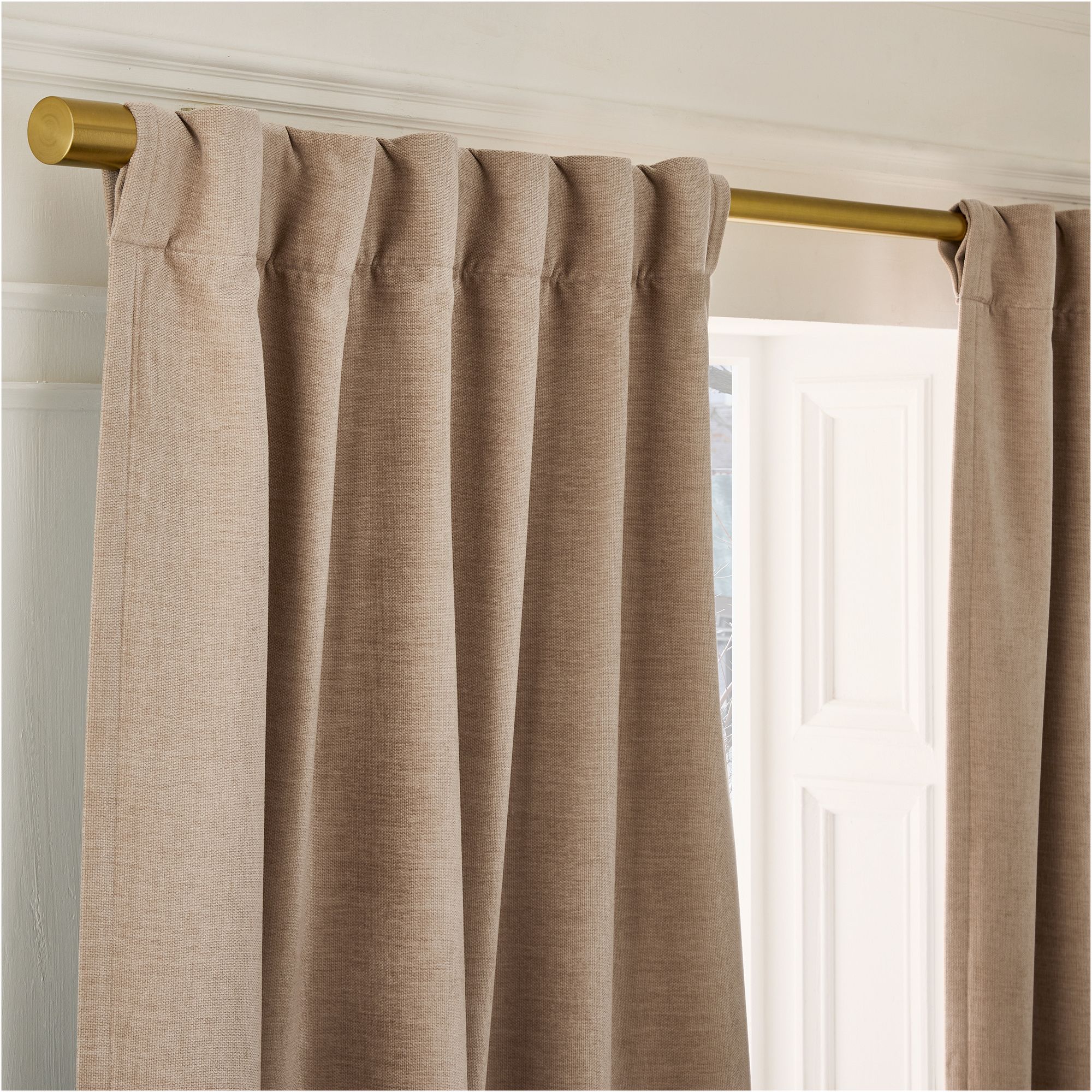 Worn Velvet Curtain | West Elm