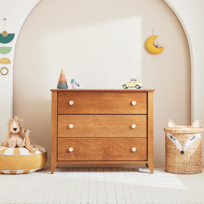 Sprout 3 Drawer Dresser with Removable Changing Tray Chestnut Natural We Kids West Elm