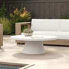 Concrete Pedestal Outdoor Round Coffee Table (32&quot;&ndash;44&quot;)