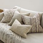 Two Tone Chunky Linen Pillow Cover