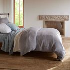 European Flax Linen Mini Waffle Duvet Cover &amp; Shams