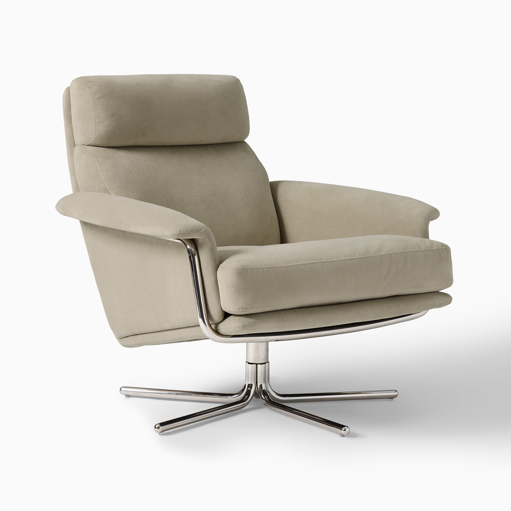 Kristoff Swivel Chair | West Elm