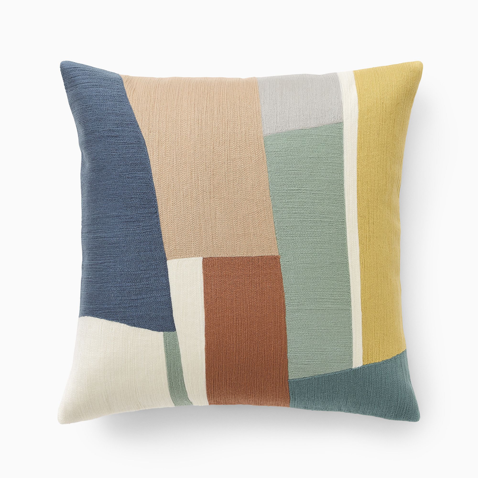 Crewel Geo Pieces Pillow Cover