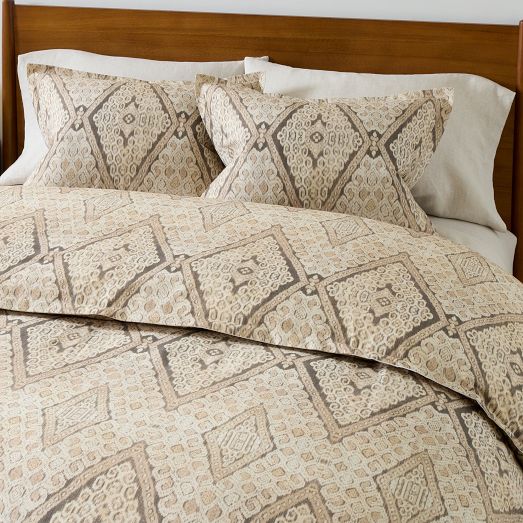 Fashion Sarina Ikat Organic Duvet Cover & Shams - KING