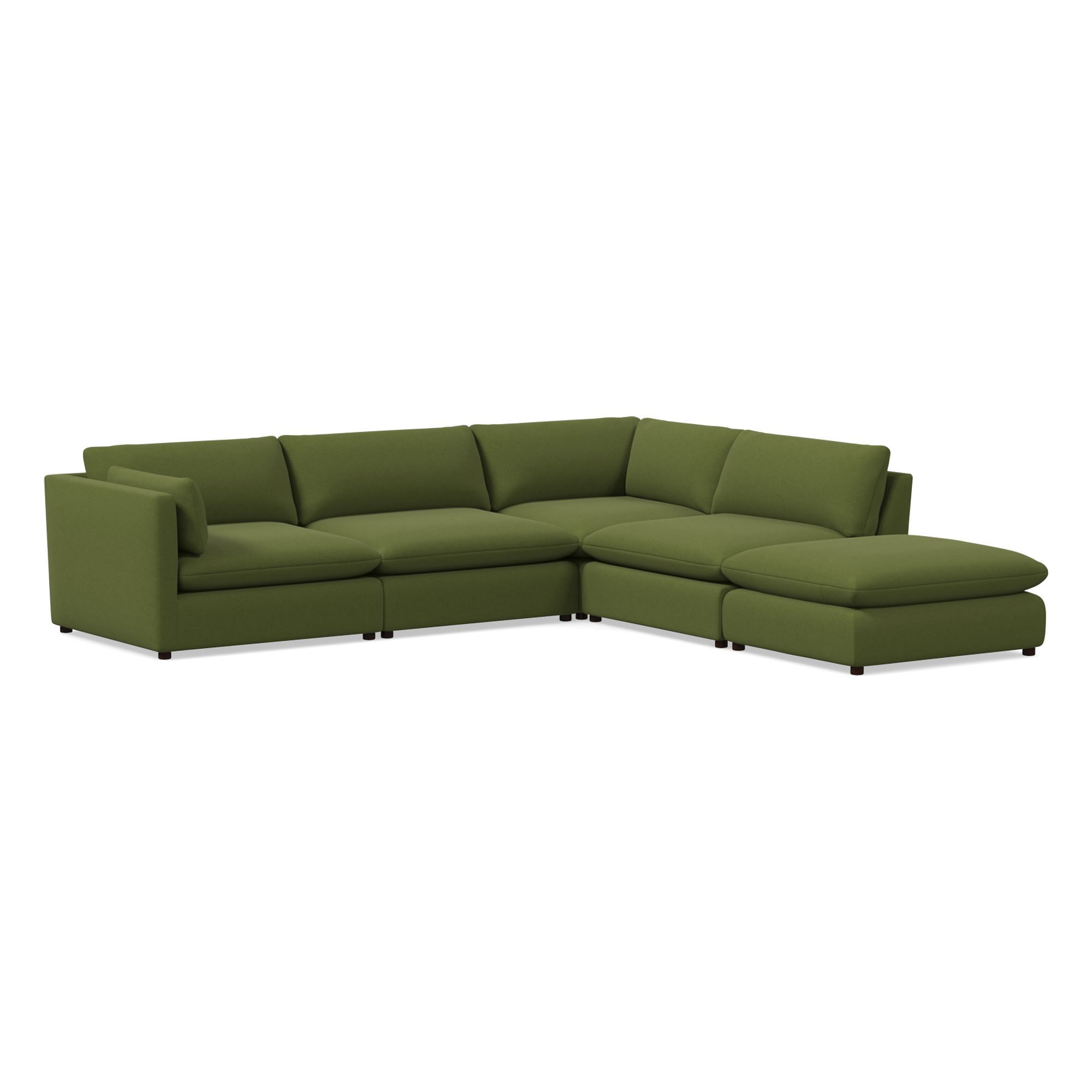 Hampton 5 Piece Chaise Sectional | Sofa With West Elm