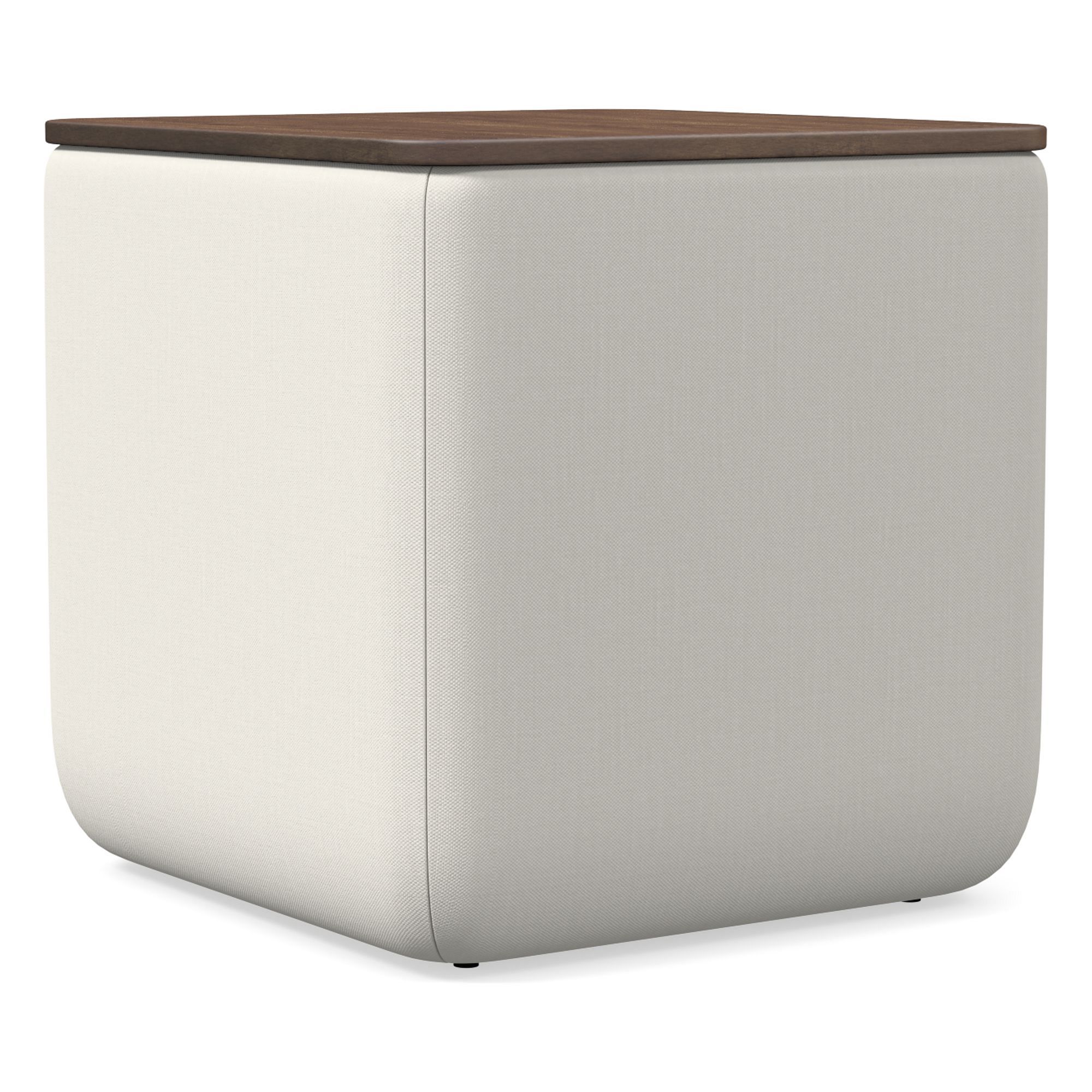 Upholstered Square Storage Ottoman | West Elm