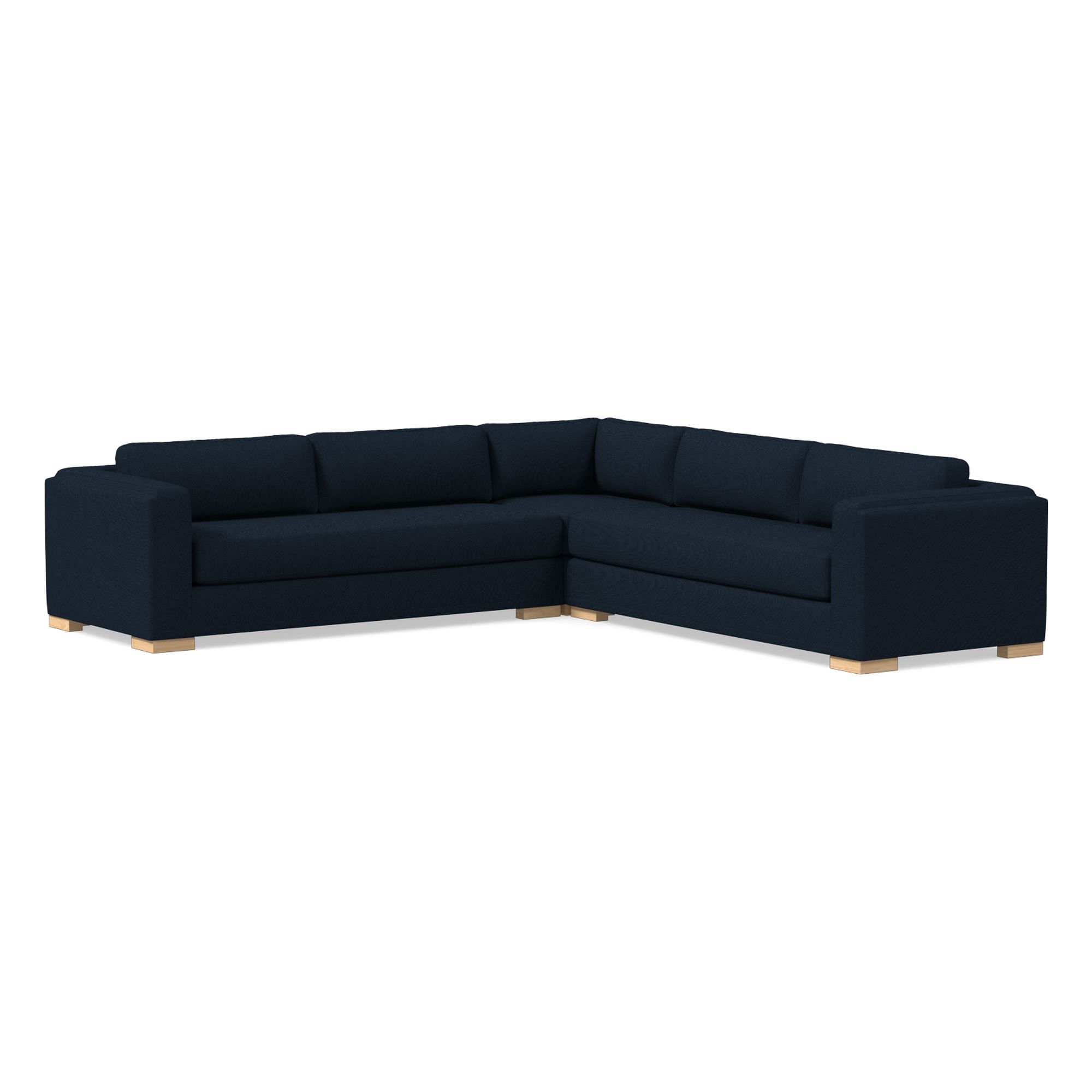 Nassau 3-Piece L-Shaped Sectional (117") | West Elm