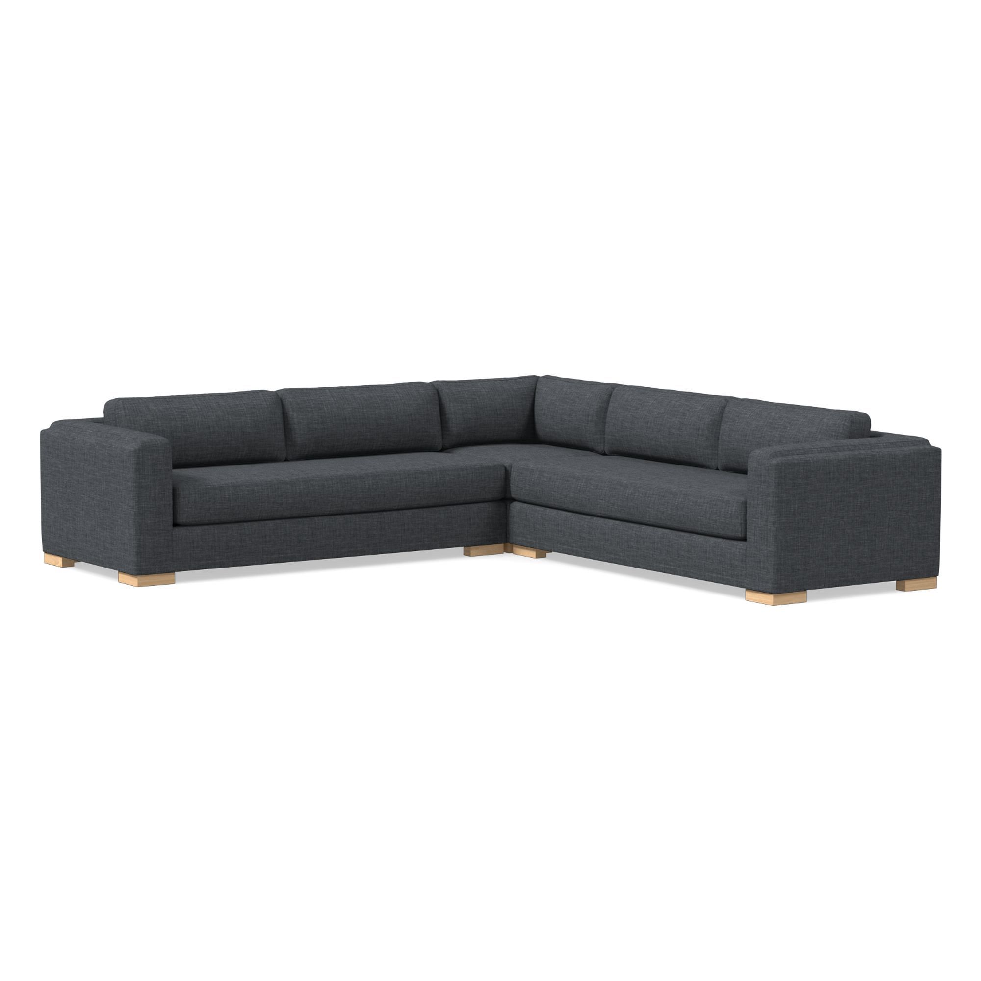 Nassau 3-Piece L-Shaped Sectional (117") | West Elm