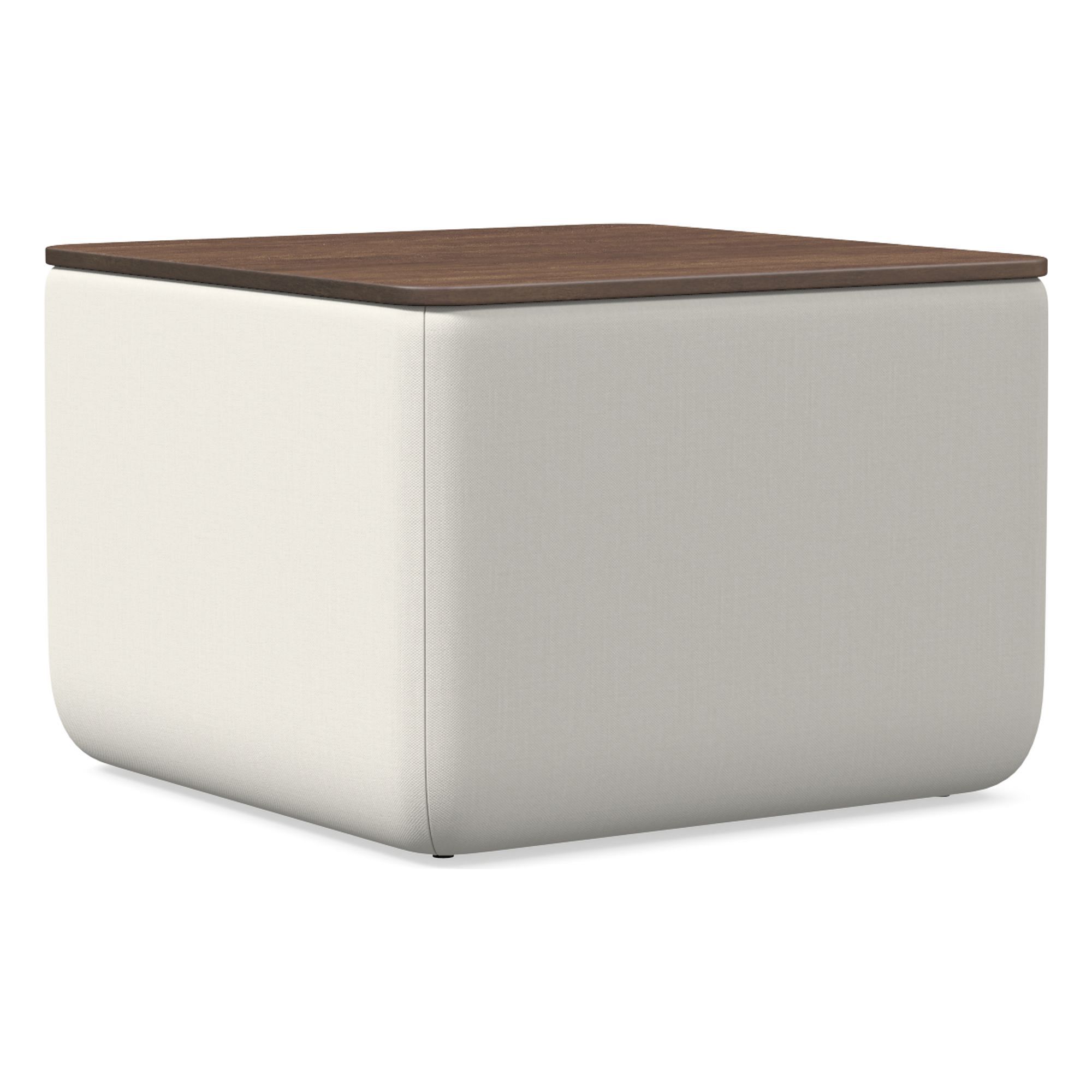 Upholstered Square Storage Ottoman | West Elm