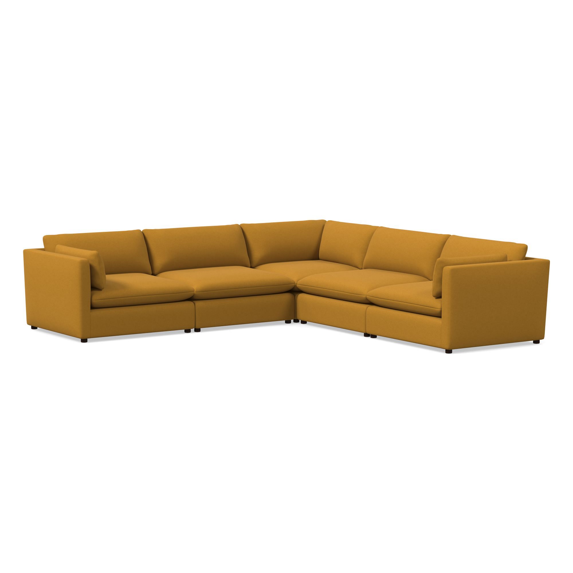 Hampton 5 Piece L-Shaped Sectional | Sofa With Chaise West Elm