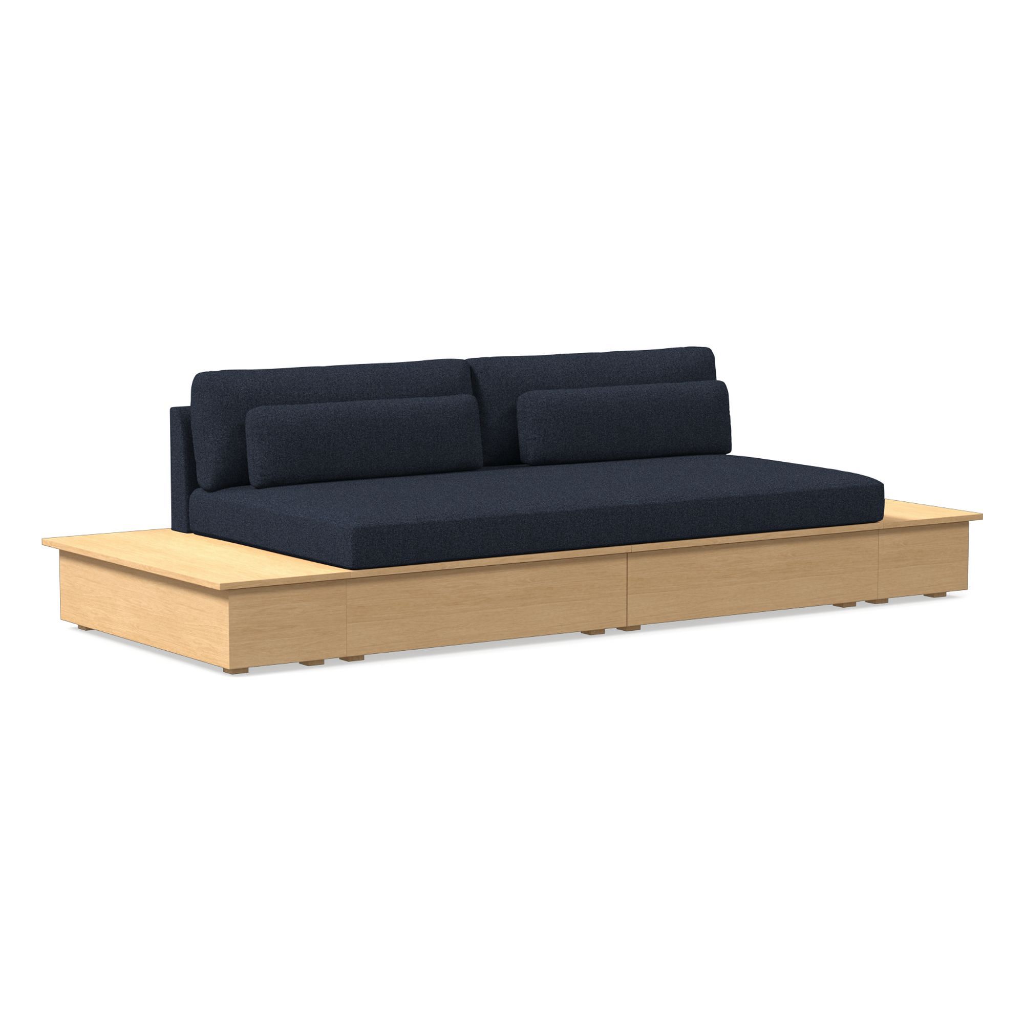 Harwood Storage Sofa w/ 2 Side Tables (111") | West Elm