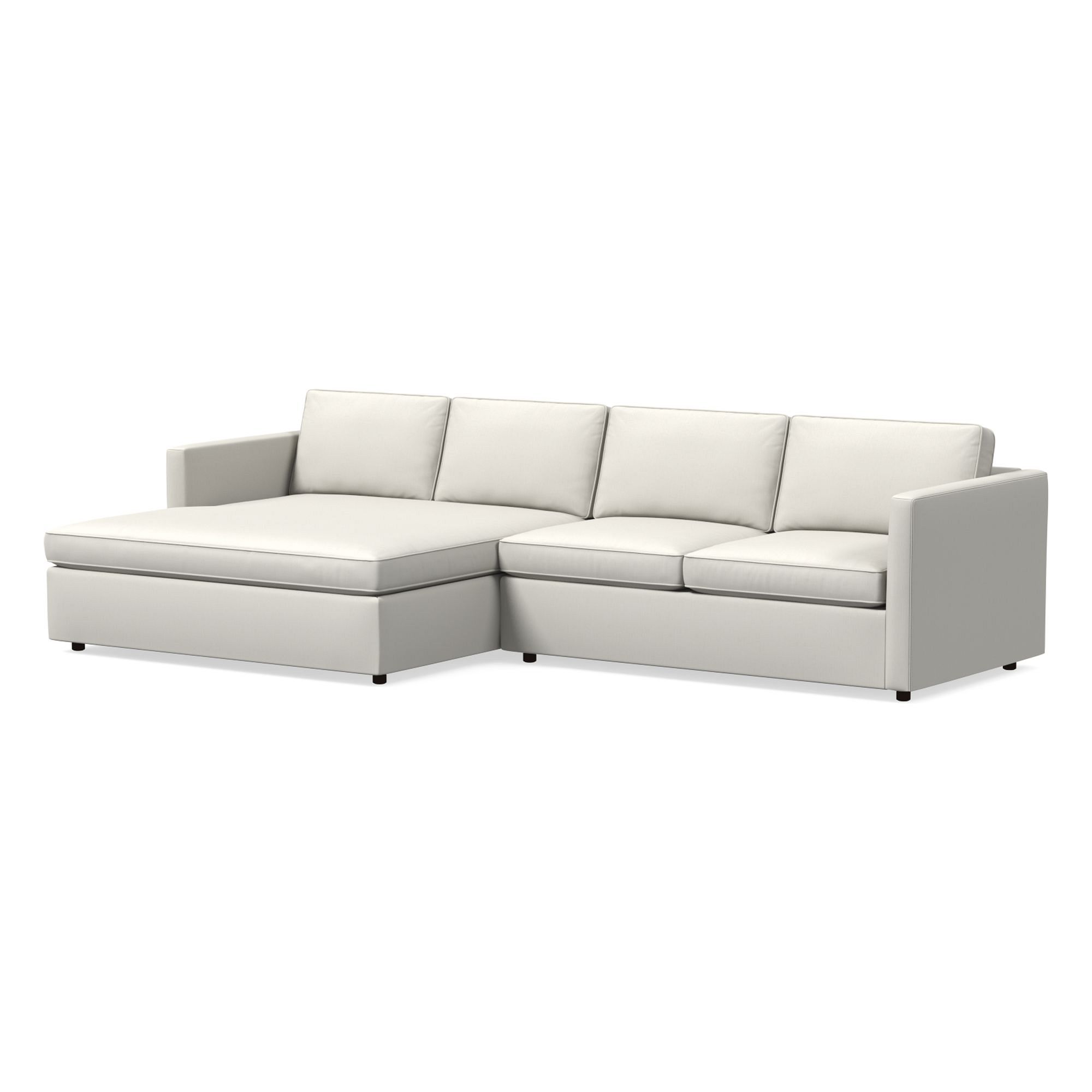 Harris Double Wide Chaise Sectional | Sofa With West Elm