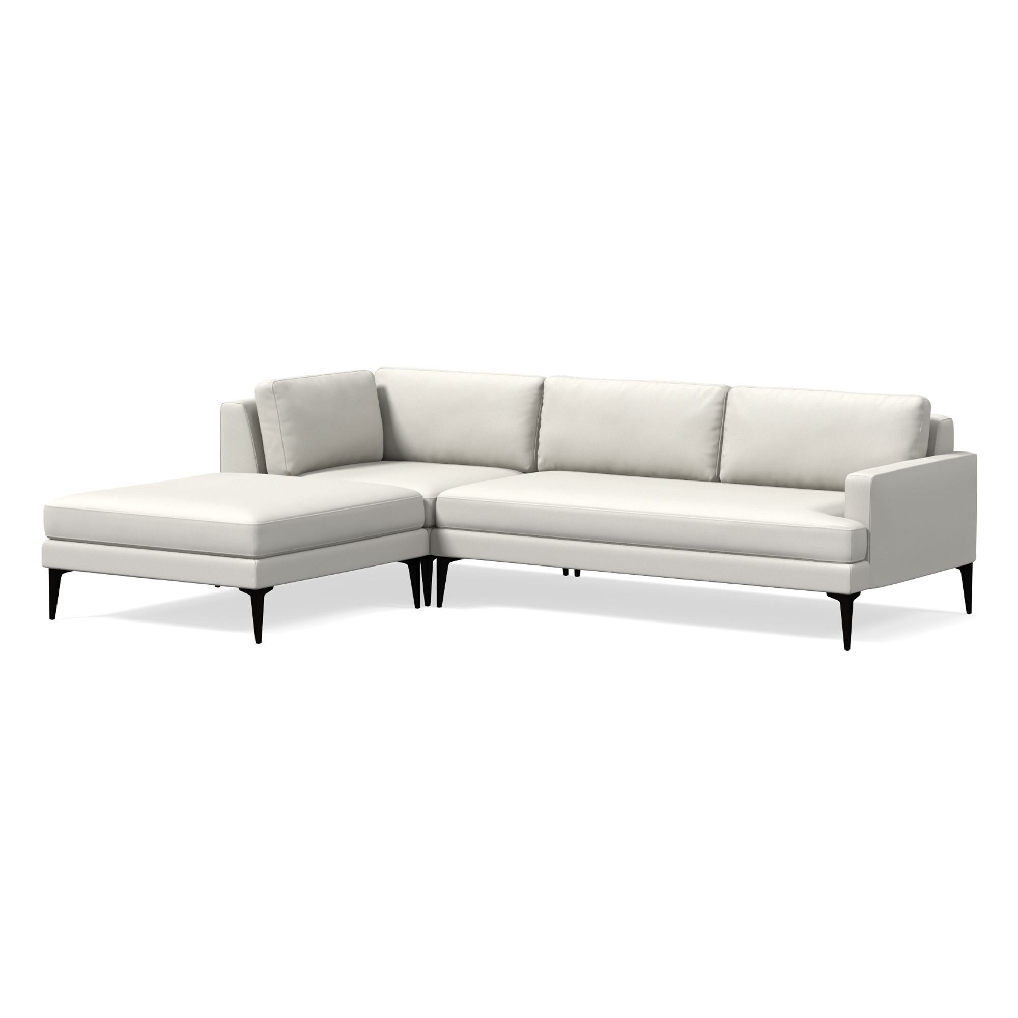 Andes 3 Piece Chaise Sectional | Sofa With West Elm