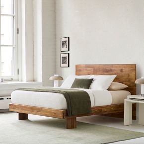 Anton Solid Wood Bed | West Elm