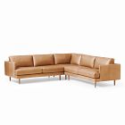 Haven Loft Leather 3-Piece L-Shaped Sectional (103.5&quot;)