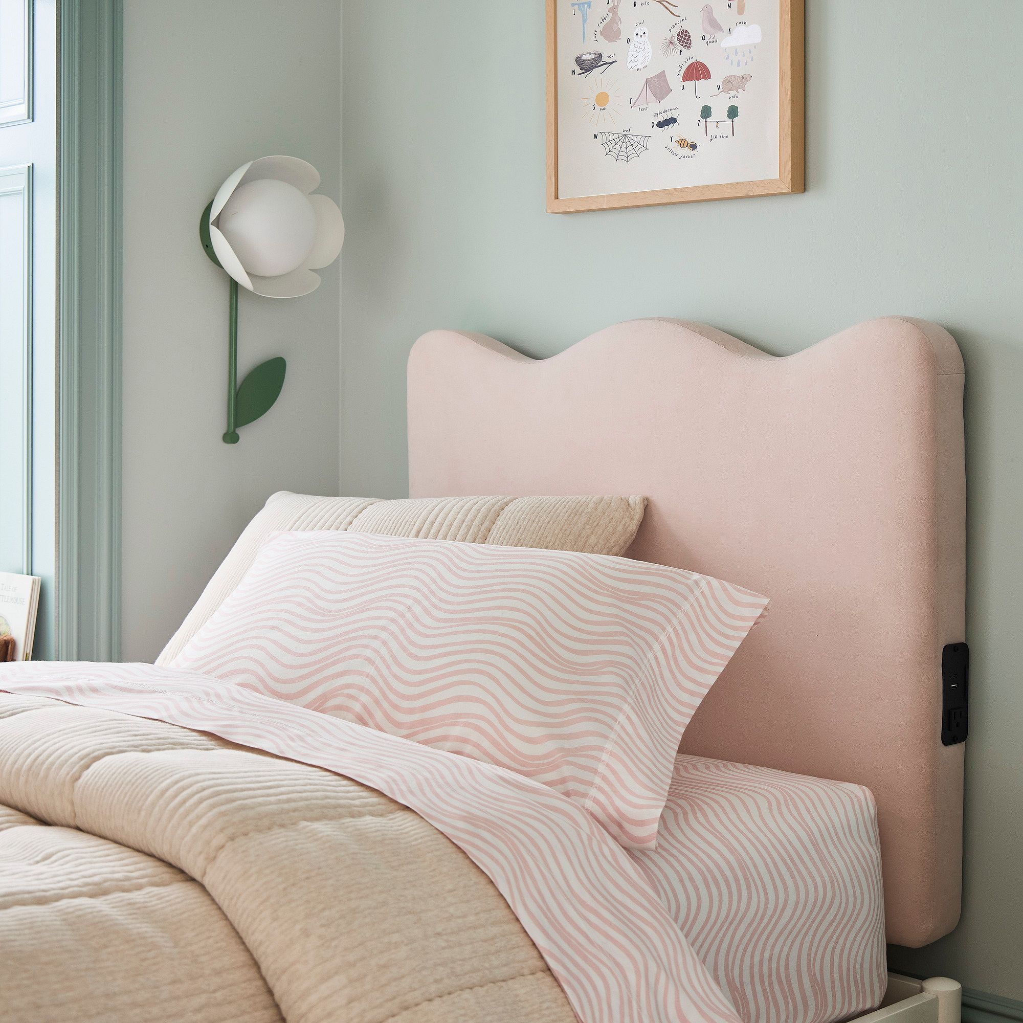 No Nail Wave Headboard | West Elm