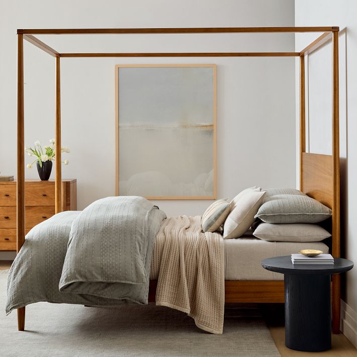 West elm double cloth blanket sale