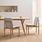 Framework Dining Chair Set of 2 Performance Velvet Dark Walnut West Elm