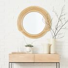 Bohemian Desert Sun Rattan Wall Mirror