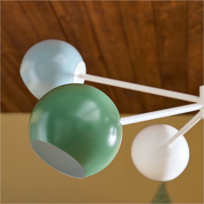 6 Light Colourful Globe Chandelier 37