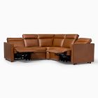 Harris Motion Reclining Leather 5-Piece L-Shaped Sectional (95&quot;)